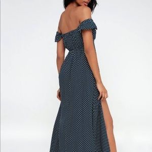 LULUS Off the Shoulder Maxi Dress